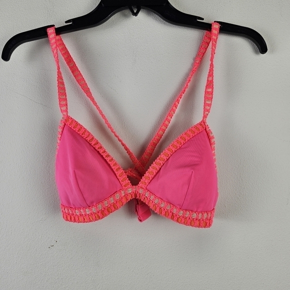 Victoria's Secret Pink 2 Piece Bikini Set Bottom Size Medium Boho Swim Summer - Picture 6 of 8